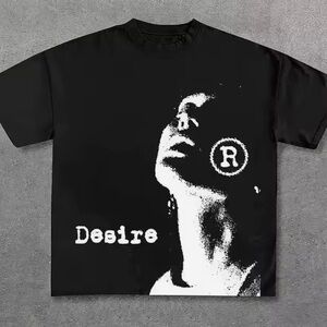 Desire Black Graphic Tee